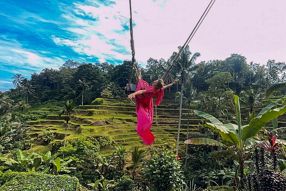 The Swing Above Tegallalang: A Dance of Freedom and Joy