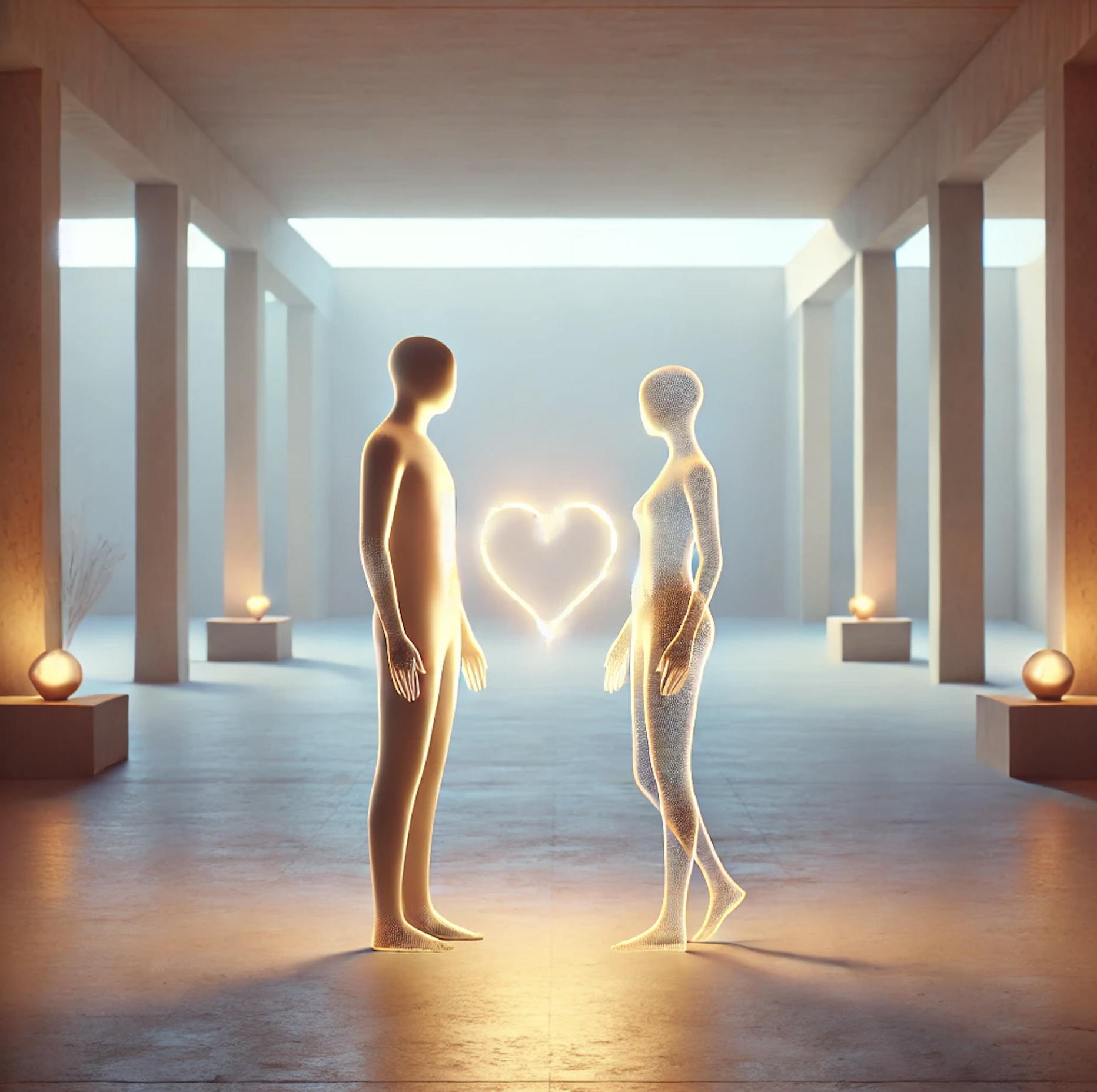 Mark and Jacqueline heart connected